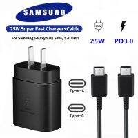 Original Samsung 25W Super Fast Charger Adapter Type-C PD Fast Charge สำหรับ Galaxy S21 5G S20 S10หมายเหตุ20 10 A71 A70s A80 M51