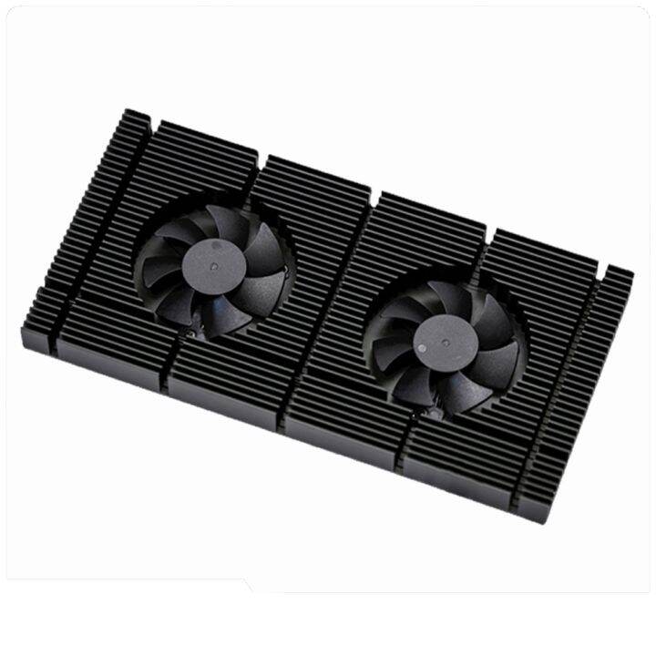 【CW】 Dual PWM Fan VRAM Heatsink Graphics Card Backplane GPU Backplate
