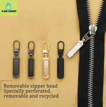 6pcs Zipper Repair Kit Universal Instant Zipper Repair Replacement Zipper  Sliding Teeth Rescue Zipper Head For 3 Different Size