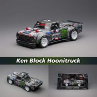 SW In Stock 1:64 Ken Block Hoonitruck F150 Tianmen Mountain Drift Diecast Diorama Car Model Collection Miniature Carros Toy