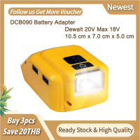 DCB090ตัวแปลงแบตเตอรี่ Converter แบตเตอรี่แหล่งจ่ายไฟพร้อม USB คู่สำหรับ Dewalt 20V Max 18V แบตเตอรี่ Ion