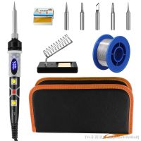 hk๑⊕❂  10Pcs/Set Soldering Iron 80W Digital Display Temperature Adjustable Repair Tools (AU Plug)