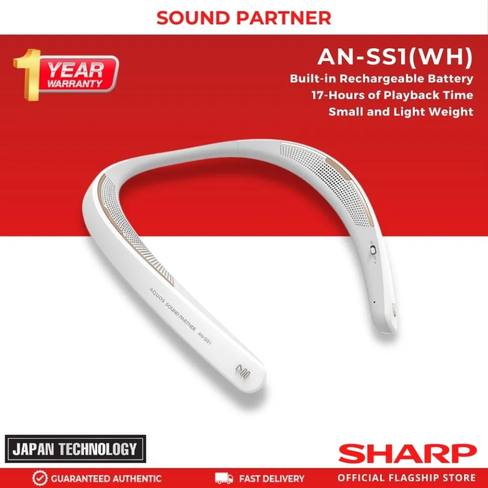 Sharp Sound Partner AN-SS1(WH) Bluetooth Wearable | Lazada PH