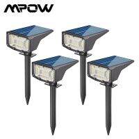 MPOW 50/53LED Solar Landscape Spotlights Solar Wall Lights Outdoor with 3 Lighting Modes IP65 Waterproof for Porch Patio Garden