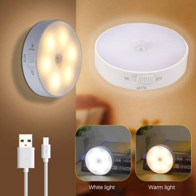 【CC】 Sensor Night Chargeable Wall-Mounted Lamp for Stairs Hallway Cabinet Closet Wardrobe 400mAh