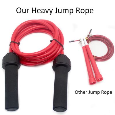 Weighted Skipping Rope Best for Boxing Weight Loss Fitness Training Strength Power Adjustable 2.8M Heavy Jump Rope