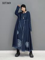 XITAO Dress Fashion Casual Loose Women Denim Dress