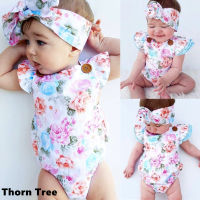 Thorn Tree เด็กสาวเด็กทารก Romper ดอกไม้บอดี้สูทชิ้นเดียวเสื้อผ้าฤดูร้อน sunsuit ชุด