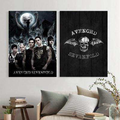 Avenged Sevenfold Singer โปสเตอร์ศิลปะผ้าใบ-Modern Wall Art ภาพพิมพ์สำหรับตกแต่งห้องนอนของครอบครัว-โปสเตอร์ยอดนิยม
