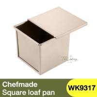 เชฟเมค ถาดอบขนมปัง + ฝาเลื่อน 250 กรัม Chefmade Non-Sticks Quare Loaf Pan 250g / WK9317 / กล่องแม่พิมพ์ / พิมพ์อบ / พิมพ์โทสต์