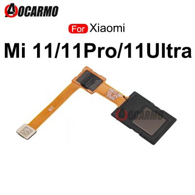 1Pcs สําหรับ Xiaomi 11 Pro Ultra Mi 11Ultra ลายนิ้วมือ เซนเซอร์ Home Button Flex Cable อะไหล่ทดแทน