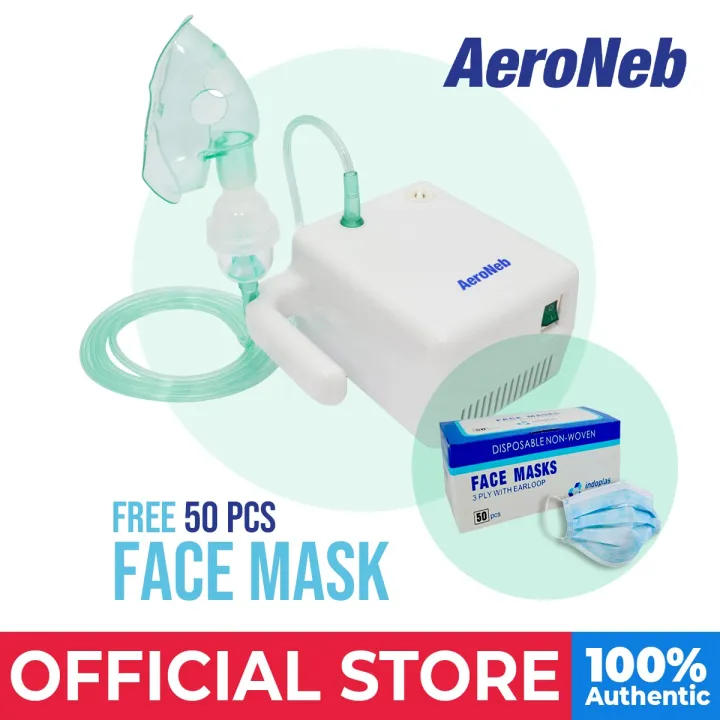 Aeroneb Compact Nebulizer - FREE 1 BOX FACE MASK | Lazada PH