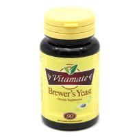 ของแท้ 100% Vitamate Brewers Yeast 90 Tablets บริเวอร์ยีสต์ อุดมไปด้วยวิตามิน บี ที่มีส่วนช่วยบำรุงร่างกาย ระบบประสาทและผิวพรรณ เส้นผม เล็บ