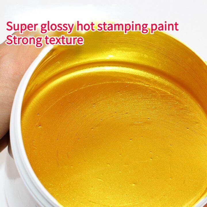 400g Waterbased Gold Leaf Paint Super Bright Glitter Metal Gold Paint