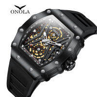 ONOLA แบรนด์แฟชั่นธุรกิจโครโนกราฟอัตโนมัติวิศวกรรม Tourbillon นาฬิกาสำหรับผู้ชาย