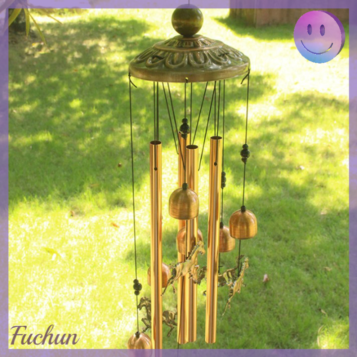 fuchun-ระฆังลมดนตรีระฆังลมม้าระฆังลมโบราณสำหรับครอบครัวสุภาพสตรีเทศกาลระเบียงระเบียงสวน