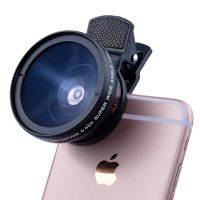 TOKOHANSUN 0.45X Wide Angle Len amp; 12.5X Macro HD Camera Lens 2 Functions Mobile Phone Lens Universal for iPhone Android Phone