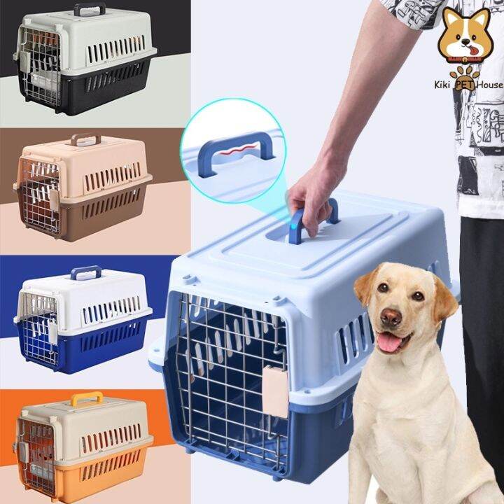 i66VnCb2 Pet carrier travel portable dog cage airline cat cage carrier pet travelcrate Lazada PH