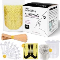 Nose Waxing Kit Nose Hair Removal Wax Set Beads Nose Ear Hair Eyebrow Remover Assembly Professional Beauty Salons Tools with 100g Nose Hair Wax 20