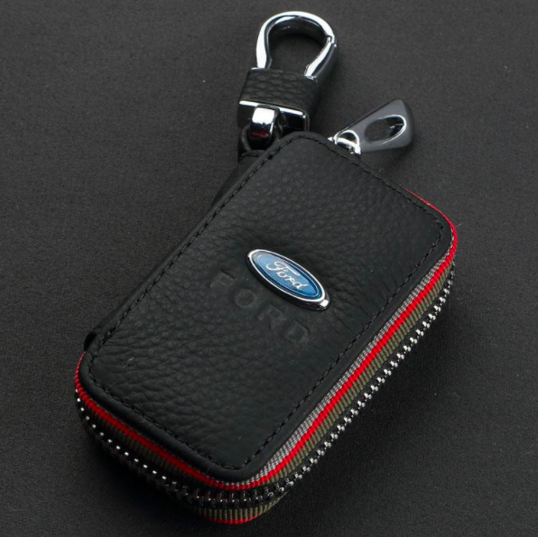 Ford Car Key Pouch / Key Chain / Key Holder Genuine Leather (Type C) Lazada