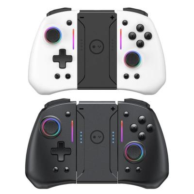 Wireless Gamepad Adjustable RGB Gyroscope Game Controller for NS Switch Multiplayer Dual Motor Vibration Battery Gamepad elegantly