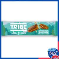 ไทรม์ซอลเตทนัทคาราเมลทริปเปิ้ลเดคเกอร์ขนมผสมโปรตีน 43กรัม ✿ Tribe Salted Nut Caramel Triple Decker 43g.