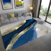 Living Room Carpet Gradient Color Oil Painting Washable Floor Mat Lounge Carpet Children Crawling Non-slip Mat Home Decoration