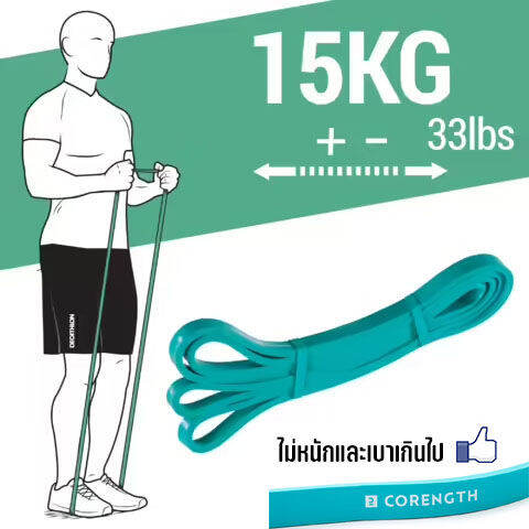 ของดีเว่อ-t56ยางยืดสำหรับออกกำลังกาย-เวทเทรนนิ่ง-ยางยืดดึงข้อ-สควอช-ฟิตเนส-by-decathlon-5-45-kg