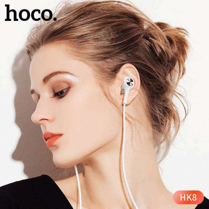 hoco-hk8-หูฟังสมอลทอร์ค-คุยโทรศัพท์-ฟังเพลง-หูฟังแอนดรอย-shock-sound-earphone-รองรับ-ios-และ-android