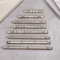 +【； A4/B5/A5/A6/A7 Metal Spiral Rings Binder Clip File Folder Loose-Leaf Clip Diary Notepad Notebook Binding Hoops Office Stationery