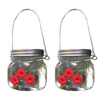 2 Pack Bird Feeder, Portable Outdoor Hanging Flower Bird Feeder, for Outdoor Hanging Yard Garden Decoration