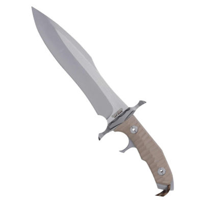 มีด RAMBO 5 LAST BLOOD Final Brown Handle Knife Fixed Blade