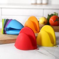 2/1PCS Silicone Anti-scalding Oven Gloves Mitts Potholder Kitchen BBQ Gloves Tray Pot Dish Bowl Holder Oven Handschoen Hand Clip