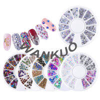 【WANKUO】พลอยเทียมสำหรับตกแต่งเล็บ ทำเล็บแฟชั่น