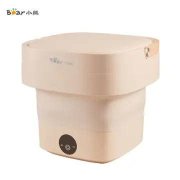 Portable Travel Washing Machine High-power Mini Laundry Machine  Double-turbine Waving Washer 24w(automatic Cycle Cleaning Version/ 4-speed  Adjustable