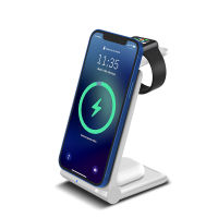 3 in 1 15W Foldable Wireless Charger Stand For iPhone 12 11 XS XR X 8 Apple Watch 6 Qi Fast Charging Dock For Airpods Pro iWatch