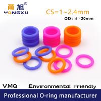 ❆ 30PCS/Lot Multicolor Silicone Rubber O-Ring Thickness CS1/1.5/1.9/2.4mm Silicone / VMQ Rubber Gasket O Ring Sealing Ring