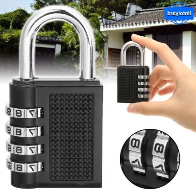 【YF】 High-Quality Lintolyard 4-Digit Combination Lock Weatherproof Padlock for Outdoor and Gym Security