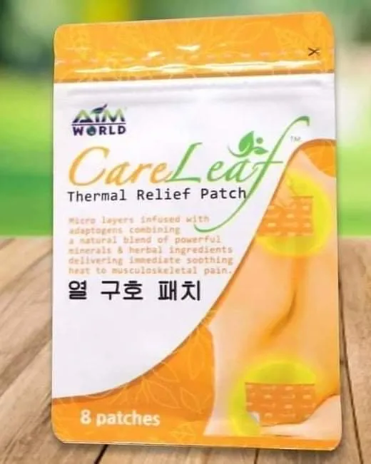 Aim Global CareLeaf (1 Pack/8 Patches) Care Leaf Thermal Relief for