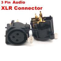 ขายดี1ชิ้น XLR ปลั๊กตัวผู้3ขา + ตัวเชื่อมต่อปลั๊กตัวเมียสี่เหลี่ยมตัวยึดแผง PCB อะแดปเตอร์ XLR 3เสา