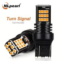 โคมไฟ2X Nlpearl Di Segnalazione ต่อการ7440อัตโนมัติ T20 24SMD Led 3030 W21 W21W 7443/5W 12V Indicatore Di