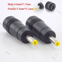 5pcs 5.5*2.1mm Female To 4.0*1.7mm Male DC Power Plug Adapter Connector PC Cables Jack Notebook Laptop YB21TH