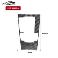 FastshippingFor มาสด้า3 A Xela 2020-2023เกียร์เปลี่ยนแผงตกแต่งปกสติกเกอร์รูปลอกตัดรถอุปกรณ์ตกแต่งภายในคาร์บอนไฟเบอร์ HOT SALE