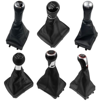 【CW】◇  5/6 Speed Styling Shift Knob Gaiter Boot Cover Collar Polo 9N 9N2 GTI 2002 2003 2004 2005-2009