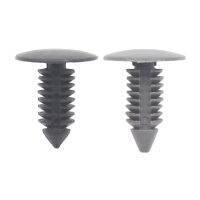 【YD】 50Pcs Gray Plastic Push Rivets Fasteners New Car