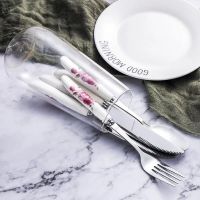 3Pcs Kitchen Tool Fashion Stainless Steel Fork Knife Spoon Bone China Fruit Fork/Cake Dessert Fork Tableware