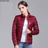 ZZOOI Hot Sale Women Down Jacket Hooded 90% Duck Warm Overcoat Solid Portable Outerwear Ultra Light Down Coat