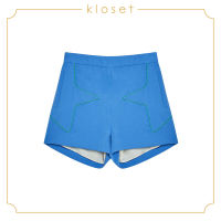 Kloset Short With Detail (SS19-P002) กางเกงผู้หญิง เสื้อผ้าผู้หญิง เสื้อผ้าแฟชั่น กางเกงขาสั้น