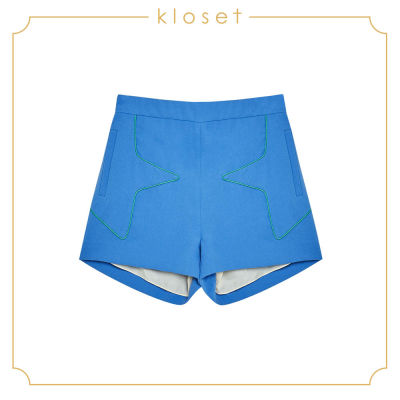 Kloset Short With Detail (SS19-P002) กางเกงผู้หญิง เสื้อผ้าผู้หญิง เสื้อผ้าแฟชั่น กางเกงขาสั้น
