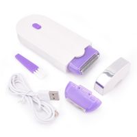 ZZOOI USB Rechargeable Women Epilator Portable Body Hair Shaver Removal Tool Rotary Face Leg Bikini Lip Depilator Hair Remover Lady